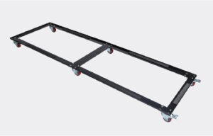 Wheelbase for Full Bank of Cages with 6 casters