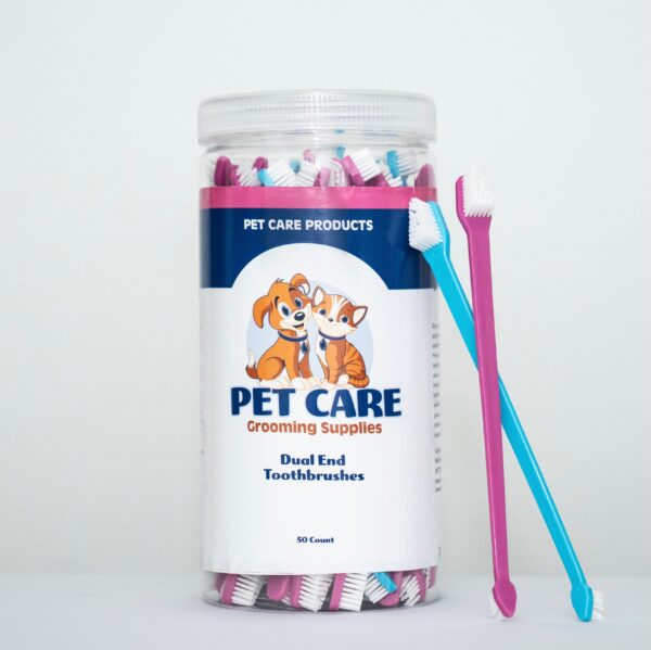 Pet Tooth Brushes by Pet Care Dual End 50ct
